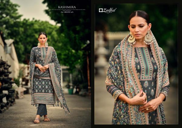 Zulfat Kashmira Pure Wool Pashmina Designer Dress Material Collection 